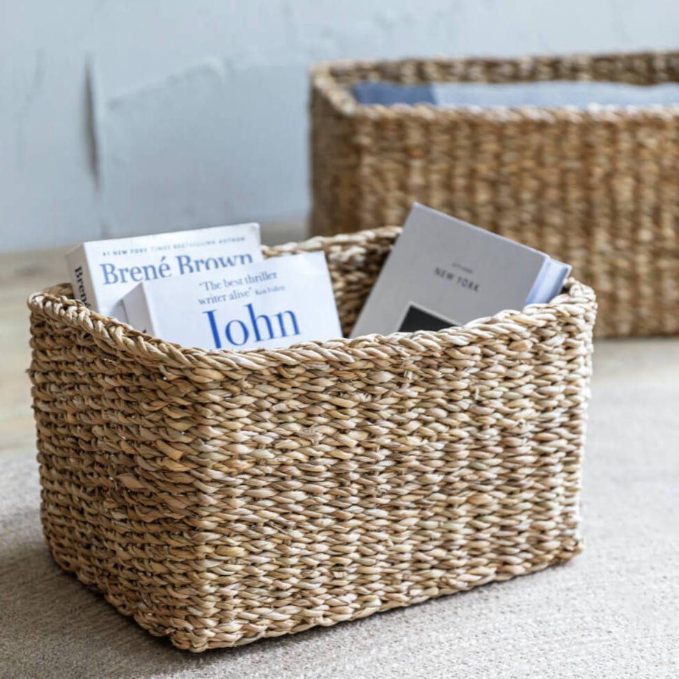 Seagrass Rectangular Basket